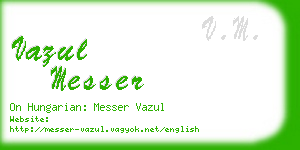 vazul messer business card